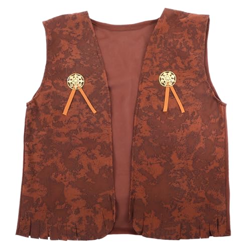 FELTECHELECTR Unisex Weste für Jungen und Mädchen Im Western-Stil Jeansweste Elegant für Halloween-verkleidung FELTECHELECTR Unisex Weste für Jungen und Mädchen Im Western-Stil Jeansweste Elegant für Halloween-verkleidung von FELTECHELECTR