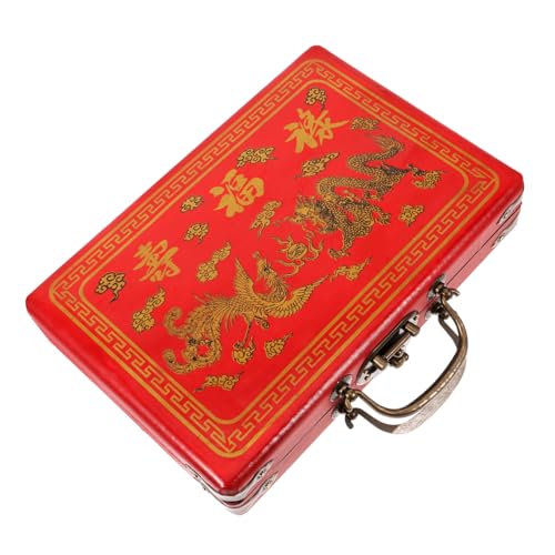 FELTECHELECTR Kasten Mahjong-Box-Geschenkbox Mahjong-Tisch klappbar Mahjongg Mahjong-Spielbehälter Legespiel Kartenspiel Present Box präsentbox Mahjong-Geschenketui Mahjong-Zubehör hölzern rot FELTECHELECTR Kasten Mahjong-Box-Geschenkbox Mahjong-Tisch klappbar Mahjongg Mahjong-Spielbehälter Legespiel Kartenspiel Present Box präsentbox Mahjong-Geschenketui Mahjong-Zubehör hölzern rot von FELTECHELECTR