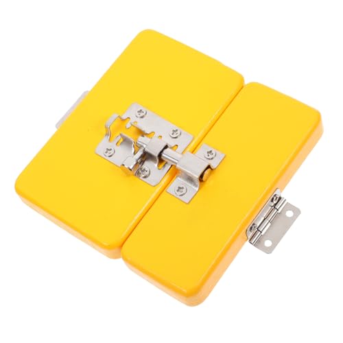 FELTECHELECTR Kleinkindspielzeug Busy Board Sensory Toy mit Türschloss aus Naturholz und Robustem für Motorische Fähigkeiten und Kreatives für Ab Jahr von FELTECHELECTR