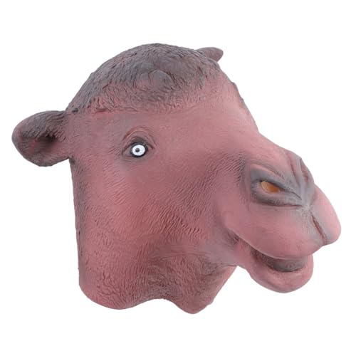 FELTECHELECTR Lustige Kamelkopf Maske Halloween Cosplay Tierkostüm Kopfteil Leicht und Bequem für Party Performance und Kostümierung Erwachsene FELTECHELECTR Lustige Kamelkopf Maske Halloween Cosplay Tierkostüm Kopfteil Leicht und Bequem für Party Performance und Kostümierung Erwachsene von FELTECHELECTR