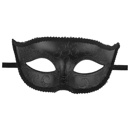 FELTECHELECTR Maske Maskerade-maske Venezianische Ballmaske Halloween-ballmaske Schwarze Maskerademaske Venezianische Partymasken Retro-masken Plastik Venedig Jahrgang Männer Und Frauen von FELTECHELECTR