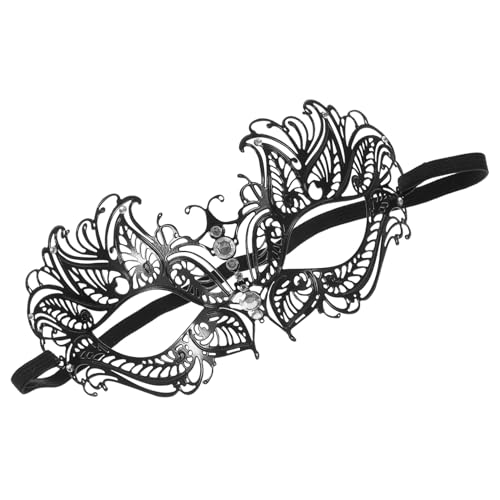 FELTECHELECTR Halloween-Maskenball-Maske Halbgesichts-Augenmaske aus Metall für Damen für Party-Verkleidung und Cosplay FELTECHELECTR Halloween-Maskenball-Maske Halbgesichts-Augenmaske aus Metall für Damen für Party-Verkleidung und Cosplay von FELTECHELECTR