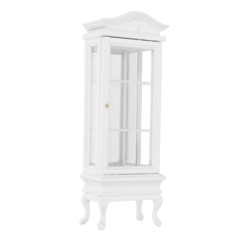 FELTECHELECTR Maßstab Solider Holzschrank mit Realistischen Details Kleiner Vitrinenschrank für Puppenhaus Robustes Displayregal für Kinderkoordination und DIY Dekoration FELTECHELECTR Maßstab Solider Holzschrank mit Realistischen Details Kleiner Vitrinenschrank für Puppenhaus Robustes Displayregal für Kinderkoordination und DIY Dekoration von FELTECHELECTR