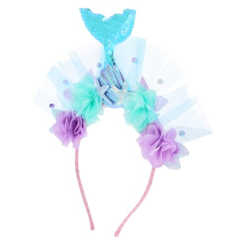 FELTECHELECTR Meerjungfrau Haarreif mit Design Funkelndes Stirnband für Kostüm und Themenpartys Zubehör für Frauen Festivals und Besondere Anlässe FELTECHELECTR Meerjungfrau Haarreif mit Design Funkelndes Stirnband für Kostüm und Themenpartys Zubehör für Frauen Festivals und Besondere Anlässe von FELTECHELECTR