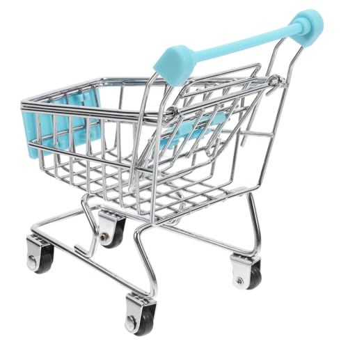 FELTECHELECTR Mini Einkaufswagen Für Kleiner Handwagen Für Den Supermarkt Miniatur Einkaufswagen Aus Hellblau Ideales Für Rollenspiele Und Aufbewahrung FELTECHELECTR Mini Einkaufswagen Für Kleiner Handwagen Für Den Supermarkt Miniatur Einkaufswagen Aus Hellblau Ideales Für Rollenspiele Und Aufbewahrung von FELTECHELECTR