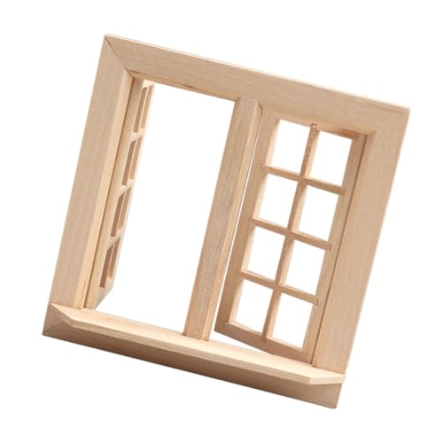 FELTECHELECTR Miniatur-puppenhaus-Modell 1:12 Holzfenster Für Mädchenspielzeug Jungen- Und Mädchenspielzeug FELTECHELECTR Miniatur-puppenhaus-Modell 1:12 Holzfenster Für Mädchenspielzeug Jungen- Und Mädchenspielzeug von FELTECHELECTR