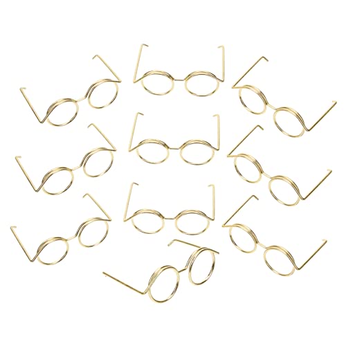 FELTECHELECTR Mini Sonnenbrillen Für Puppen Metallrahmen Runde Rahmenlose Brillen Perfekte Accessoires Für Puppen Outfits Ideales Zum Verkleiden Von Puppen FELTECHELECTR Mini Sonnenbrillen Für Puppen Metallrahmen Runde Rahmenlose Brillen Perfekte Accessoires Für Puppen Outfits Ideales Zum Verkleiden Von Puppen von FELTECHELECTR