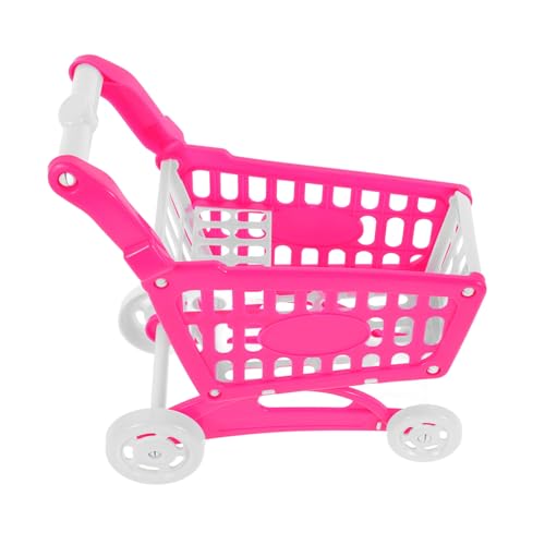 FELTECHELECTR Mini-einkaufswagen, Supermarkt, Handwagen, Einkaufsspielzeug, Mehrzweckwagen, Modell, Aufbewahrung Für Gebrauchspuppen, Obst, Gemüse, Schreibtisch-aufbewahrungshalter von FELTECHELECTR