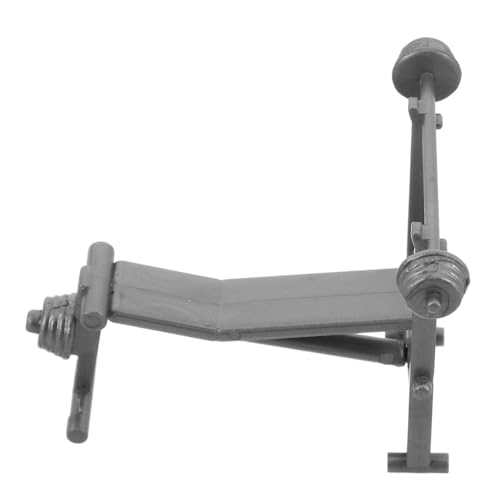 FELTECHELECTR Miniatur Fitnessgeräte Modell für Puppenhaus Authentisches Design Mühelose Montage Stilvolles Zubehör für Indoor Micro Szenen Perfektes Fitnessstudio Spielset für Kreative von FELTECHELECTR