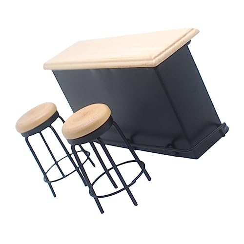 FELTECHELECTR Mini Bar Counter Set Für Puppenhaus Mit 2 Hockern Miniatur Bar Und Stuhl Zubehör Für Kreative Spielwelten Und Puppenspielzeug Ideal Für Ab 3 Jahren FELTECHELECTR Mini Bar Counter Set Für Puppenhaus Mit 2 Hockern Miniatur Bar Und Stuhl Zubehör Für Kreative Spielwelten Und Puppenspielzeug Ideal Für Ab 3 Jahren von FELTECHELECTR
