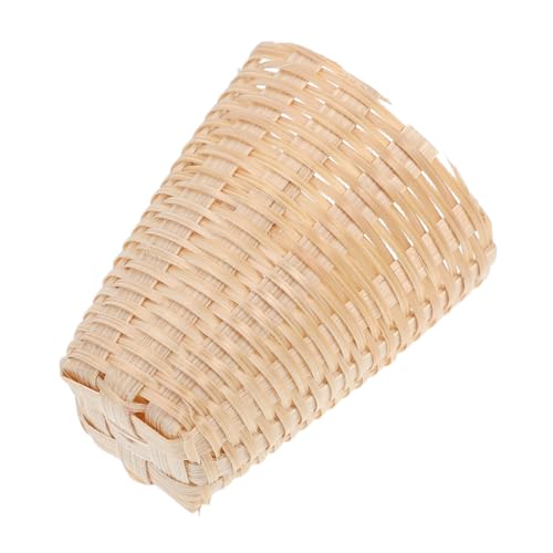 FELTECHELECTR Miniaturpuppenhaus Korb Kleiner Gewebter Korb Mini Picknick Korb Winzige Korb Dekorative Blumenkorb Miniatur Brotkorb Dollhouse Accessoires von FELTECHELECTR