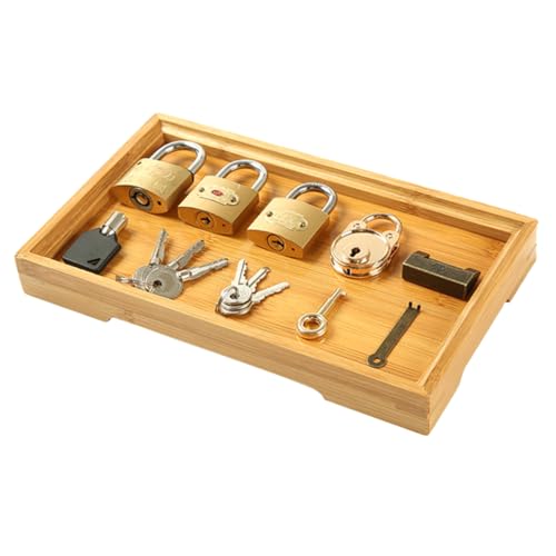 FELTECHELECTR Montessori Lernspielzeug mit Schlüsseln Interessantes Aufschloss für Fördert Frühkindliche Bildung und Hand Auge Koordination für Mädchen und Jungen FELTECHELECTR Montessori Lernspielzeug mit Schlüsseln Interessantes Aufschloss für Fördert Frühkindliche Bildung und Hand Auge Koordination für Mädchen und Jungen von FELTECHELECTR