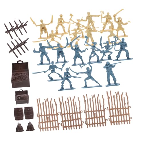 FELTECHELECTR Piraten Soldaten Set Kunststoff Mini Piratenfiguren Zubehör für Jungen Rollenspiel Sicherheitsspielzeug Leicht Tragbar FELTECHELECTR Piraten Soldaten Set Kunststoff Mini Piratenfiguren Zubehör für Jungen Rollenspiel Sicherheitsspielzeug Leicht Tragbar von FELTECHELECTR