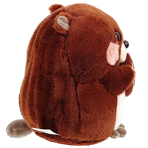 FELTECHELECTR Plüsch Groundhogs Kuscheltier Braun Weiches Stofftier mit Realistischen Details Niedliche Bodentier Dekoration und für Kuscheliges Haustier FELTECHELECTR Plüsch Groundhogs Kuscheltier Braun Weiches Stofftier mit Realistischen Details Niedliche Bodentier Dekoration und für Kuscheliges Haustier von FELTECHELECTR