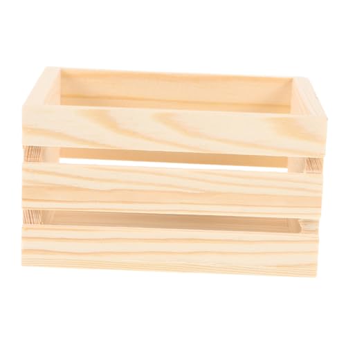 FELTECHELECTR Puppenhauskiste, Holz-Miniatur-milchkiste, Miniatur-obstkorb, Mikro-landschaftsornament Für Die Dekoration des Feengartens FELTECHELECTR Puppenhauskiste, Holz-Miniatur-milchkiste, Miniatur-obstkorb, Mikro-landschaftsornament Für Die Dekoration des Feengartens von FELTECHELECTR