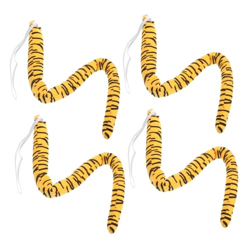 FELTECHELECTR Tiger Kostüm Zubehör für Weicher Realistischer Plüsch Tiger Wiederverwendbare Tierkostüm Accessoires für Cosplay Halloween Fasching und Bühnenshows von FELTECHELECTR
