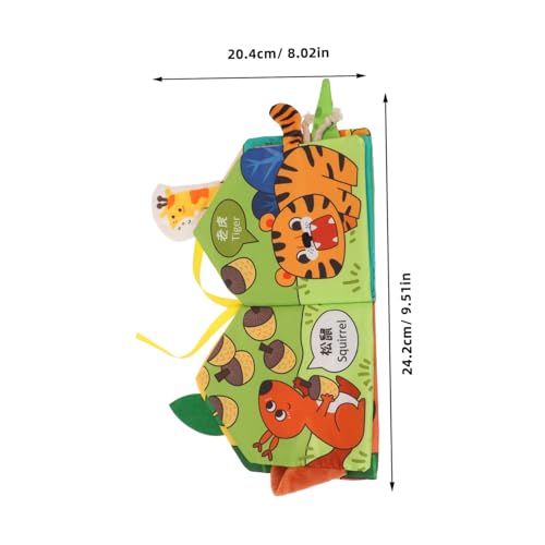 FELTECHELECTR Stoffbuch Weiches Aktivitätsbuch Tierdesign Lernspielzeug Für Kleinkinder Ab Monaten Fördert Motorik Und Sinnesentwicklung Leicht Zu Reinigen Und Tragbar Für Unterwegs Hause FELTECHELECTR Stoffbuch Weiches Aktivitätsbuch Tierdesign Lernspielzeug Für Kleinkinder Ab Monaten Fördert Motorik Und Sinnesentwicklung Leicht Zu Reinigen Und Tragbar Für Unterwegs Hause von FELTECHELECTR