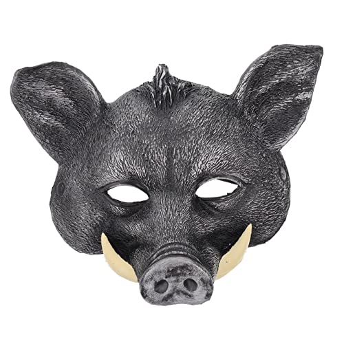 FELTECHELECTR Wildschwein Maske -halbgesichtsmaske Anime-cosplay-masken Schweinchen-cosplay Horror- -maske Schweinemasken Tigermaske -tiermaske Schweinekostüm Pu Halloween Partybedarf von FELTECHELECTR