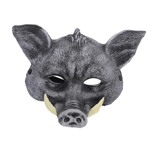 FELTECHELECTR Wildschwein Maske -halbgesichtsmaske Anime-cosplay-masken Schweinchen-cosplay Horror- -maske Schweinemasken Tigermaske -tiermaske Schweinekostüm Pu Halloween Partybedarf FELTECHELECTR Wildschwein Maske -halbgesichtsmaske Anime-cosplay-masken Schweinchen-cosplay Horror- -maske Schweinemasken Tigermaske -tiermaske Schweinekostüm Pu Halloween Partybedarf von FELTECHELECTR