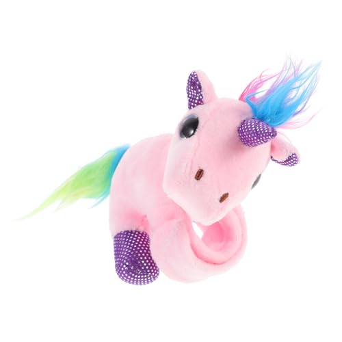 FELTECHELECTR Gastgeschenk Kindergeburtstag Plüschtier Einhorn Kuscheliges Einhorn Slap Armband Für Üsch Einhorn Handgelenkband Spaß Für Partys Und Slap Bracelets Weiche Und Niedliche Accessoires von FELTECHELECTR