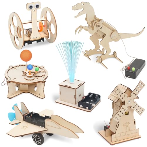 FEMBW Experimente für Kinder ab 8 9 10 11 12, 6 PCS Baukasten DIY Spielzeug Roboter, Experimentierkasten STEM Spielzeug, Holzbausatz Kinder für Geschenke ab 8-14 Jahre Jungen FEMBW Experimente für Kinder ab 8 9 10 11 12, 6 PCS Baukasten DIY Spielzeug Roboter, Experimentierkasten STEM Spielzeug, Holzbausatz Kinder für Geschenke ab 8-14 Jahre Jungen von FEMBW