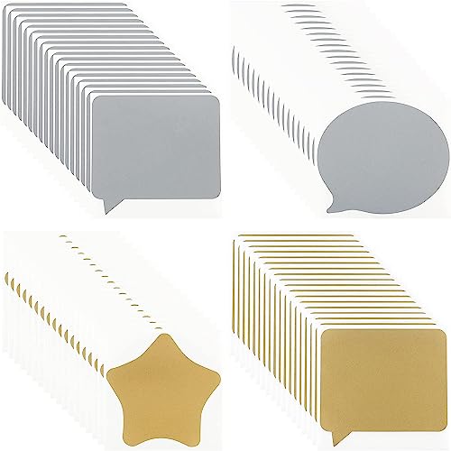 FEMONGY Rubbelaufkleber, 72 Stück Rubbellose Selber Machen Überraschung/Gutschein/Hochzeit/Schwangerschaft Rubbelsticker Rubbel Folie Rubbeletiketten Scratch Off Label Rubbelkarte von FEMONGY