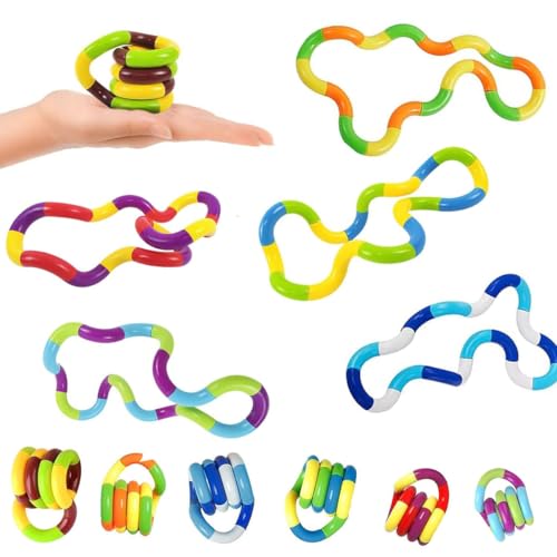 FENGCHUANG Fidget Spinners, 6 Stück Stim Toys Zur Stressabbau, StressabbauendesTwister, Sensory Toy für Spielzeug Set für Kinder und Erwachsene Autismus Sensory Stimming FENGCHUANG Fidget Spinners, 6 Stück Stim Toys Zur Stressabbau, StressabbauendesTwister, Sensory Toy für Spielzeug Set für Kinder und Erwachsene Autismus Sensory Stimming von FENGCHUANG