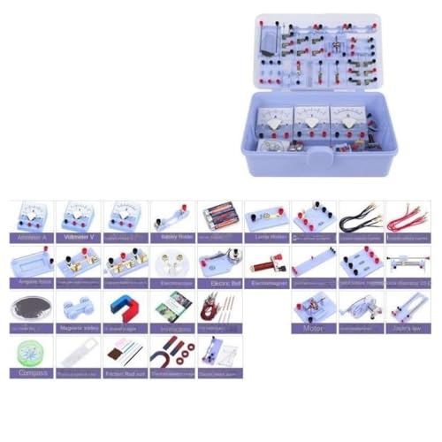 Experimentierkasten Schaltung Physikalischer Grundlegendes Experiment Zur Elektrizität Und for Magnetismus, Physik, Stromkreis-Set(Purple) von FENGJISUN