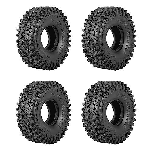 FENOHREFE 120 mm Rock Crawling Reifen Gummi Crawler Reifen 4 Stück/Set Auto Ersatzteile für 1:10 Rock Crawlers Axials SCX10 Gummireifen von FENOHREFE