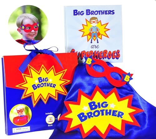 FENRIR Tickle & Main - Big Brother Gift Set - 3 Piece Set Includes Big Brothers Are Superheroes Book, Satin Cape, and Mask. FENRIR Tickle & Main - Big Brother Gift Set - 3 Piece Set Includes Big Brothers Are Superheroes Book, Satin Cape, and Mask. von Tickle & Main