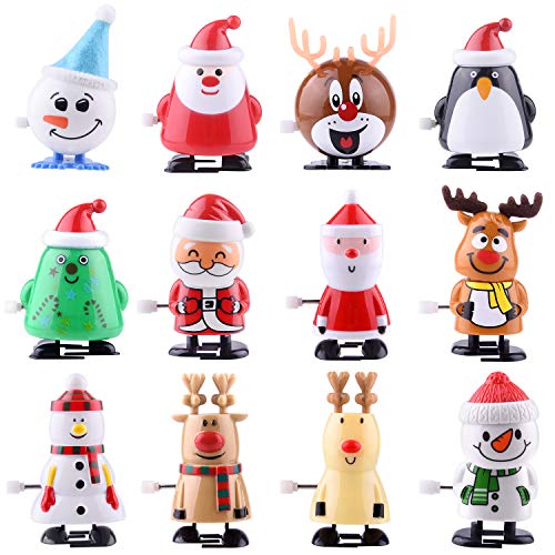 FEPITO 12 Stück Weihnachtsaufziehspielzeug Set Schneemann Rentier Spielzeug für Kinder Secret Santa Party Bag Geschenk für Weihnachten Geburtstag Thanksgiving FEPITO 12 Stück Weihnachtsaufziehspielzeug Set Schneemann Rentier Spielzeug für Kinder Secret Santa Party Bag Geschenk für Weihnachten Geburtstag Thanksgiving von FEPITO