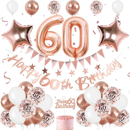 60. Geburtstag Deko Roségold, Luftballon 60. Geburtstag Frau Geburtstagsdeko 60 Jahr, Ballon 60. Geburtstag, Zahl 60 Luftballons Geburtstag Tortendeko, Ballon 60 Deko für 60 Jahre Frauen Geburtstag 60. Geburtstag Deko Roségold, Luftballon 60. Geburtstag Frau Geburtstagsdeko 60 Jahr, Ballon 60. Geburtstag, Zahl 60 Luftballons Geburtstag Tortendeko, Ballon 60 Deko für 60 Jahre Frauen Geburtstag von FEYG