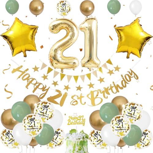 Luftballon 21. Geburtstag Salbeigrüne, Geburtstagsdeko 21 Jahr, Ballon 21. Geburtstag, Folienballon Zahl 21 mit Banner Geburtstag Tortendeko Geburtstag 21 Junge Mädchen 21 jahre Geburtstag deko Luftballon 21. Geburtstag Salbeigrüne, Geburtstagsdeko 21 Jahr, Ballon 21. Geburtstag, Folienballon Zahl 21 mit Banner Geburtstag Tortendeko Geburtstag 21 Junge Mädchen 21 jahre Geburtstag deko von FEYG