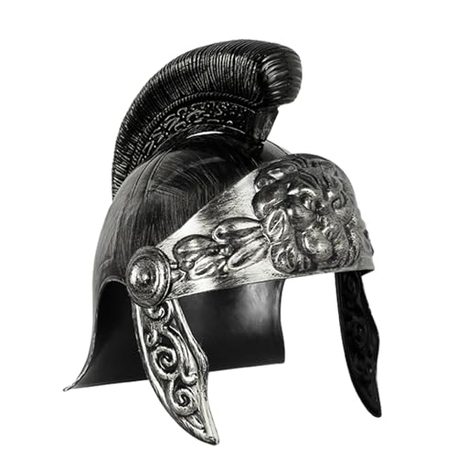 FEYLIE Cosplay Mittelalter Stil Helm, Mittelalter Ritter Gladiatoren Helm Karneval Rollenspiel Helm Piraten Ritter Hut Antike Europäische Soldaten Cosplay Helm von FEYLIE