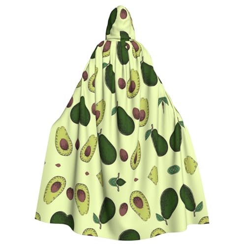 FEYUNYAN Gruseliger Halloween-Umhang für Erwachsene, Avocado-Frucht-Kapuzenumhang, Gothic-Hexen-Vampir-Umhang mit Kapuze, verstellbarer Kordelzug, Kostüm-Umhang für Halloween-Party, Cosplay FEYUNYAN Gruseliger Halloween-Umhang für Erwachsene, Avocado-Frucht-Kapuzenumhang, Gothic-Hexen-Vampir-Umhang mit Kapuze, verstellbarer Kordelzug, Kostüm-Umhang für Halloween-Party, Cosplay von FEYUNYAN