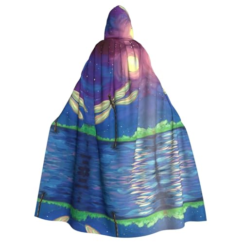 FEYUNYAN Gruseliger Halloween-Umhang für Erwachsene, Libellen-Malerei, Kapuzenumhang, Gothic-Hexen-Vampir-Umhang mit Kapuze, verstellbarer Kordelzug, Kostüm-Umhang für Halloween, Party, Cosplay FEYUNYAN Gruseliger Halloween-Umhang für Erwachsene, Libellen-Malerei, Kapuzenumhang, Gothic-Hexen-Vampir-Umhang mit Kapuze, verstellbarer Kordelzug, Kostüm-Umhang für Halloween, Party, Cosplay von FEYUNYAN