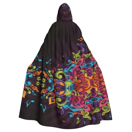 FEYUNYAN Gruseliger Halloween-Umhang für Erwachsene, Musik-Kapuzenumhang, Gothic-Hexen-Vampir-Umhang mit Kapuze, verstellbarer Kordelzug, Kostüm-Umhang für Halloween, Party, Cosplay FEYUNYAN Gruseliger Halloween-Umhang für Erwachsene, Musik-Kapuzenumhang, Gothic-Hexen-Vampir-Umhang mit Kapuze, verstellbarer Kordelzug, Kostüm-Umhang für Halloween, Party, Cosplay von FEYUNYAN