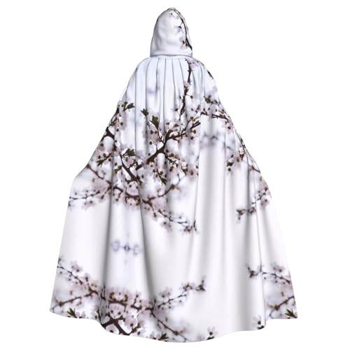 FEYUNYAN Gruseliger Halloween-Umhang für Erwachsene, Pfirsichblüten-Kapuzenumhang, Gothic-Hexen-Vampir-Umhang mit Kapuze, verstellbarer Kordelzug, Kostüm-Umhang für Halloween, Party, Cosplay FEYUNYAN Gruseliger Halloween-Umhang für Erwachsene, Pfirsichblüten-Kapuzenumhang, Gothic-Hexen-Vampir-Umhang mit Kapuze, verstellbarer Kordelzug, Kostüm-Umhang für Halloween, Party, Cosplay von FEYUNYAN
