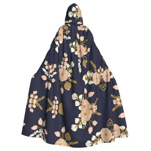 FEYUNYAN Gruseliger Halloween-Umhang für Erwachsene, Rosen-Blumenblumen-Umhang, Gothic-Hexen-Vampir-Umhang mit Kapuze, verstellbarer Kordelzug, Kostüm-Umhang für Halloween-Party, Cosplay FEYUNYAN Gruseliger Halloween-Umhang für Erwachsene, Rosen-Blumenblumen-Umhang, Gothic-Hexen-Vampir-Umhang mit Kapuze, verstellbarer Kordelzug, Kostüm-Umhang für Halloween-Party, Cosplay von FEYUNYAN