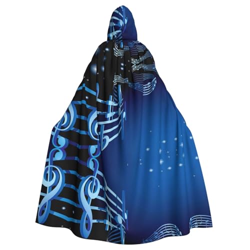FEYUNYAN Gruseliger Halloween-Umhang für Erwachsene, blauer Musik-Kapuzenumhang, Gothic-Hexen-Vampir-Umhang mit Kapuze, verstellbarer Kordelzug, Kostüm-Umhang für Halloween, Party, Cosplay FEYUNYAN Gruseliger Halloween-Umhang für Erwachsene, blauer Musik-Kapuzenumhang, Gothic-Hexen-Vampir-Umhang mit Kapuze, verstellbarer Kordelzug, Kostüm-Umhang für Halloween, Party, Cosplay von FEYUNYAN