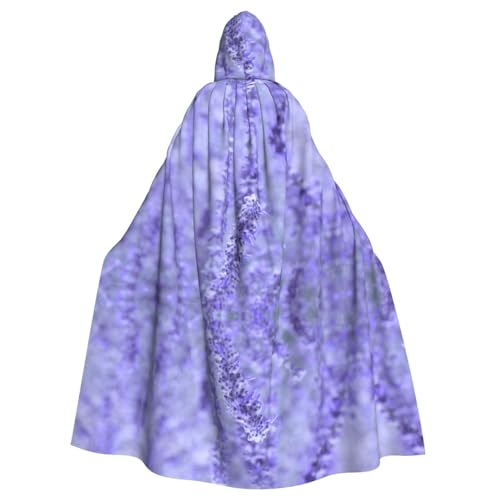 FEYUNYAN Gruseliger Halloween-Umhang für Erwachsene, lila Lavendelblumen, Kapuzenumhang, Gothic-Hexen-Vampir-Umhang mit Kapuze, verstellbarer Kordelzug, Kostüm-Umhang für Halloween, Party, Cosplay FEYUNYAN Gruseliger Halloween-Umhang für Erwachsene, lila Lavendelblumen, Kapuzenumhang, Gothic-Hexen-Vampir-Umhang mit Kapuze, verstellbarer Kordelzug, Kostüm-Umhang für Halloween, Party, Cosplay von FEYUNYAN