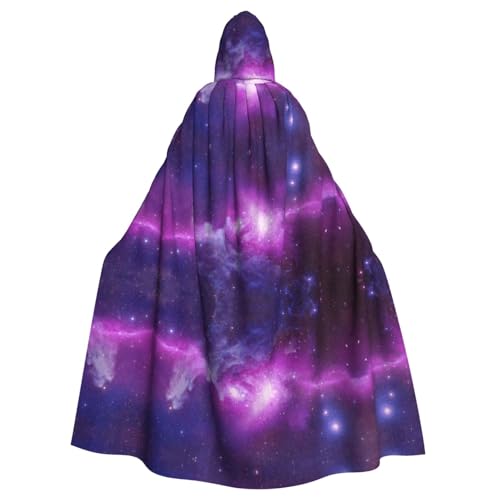FEYUNYAN Gruseliger Halloween-Umhang für Erwachsene, violett-blauer Galaxie-Kapuzenumhang, Gothic-Hexen-Vampirumhang, Kapuzenmantel, verstellbarer Kordelzug, Kostüm-Umhang für Halloween, Party FEYUNYAN Gruseliger Halloween-Umhang für Erwachsene, violett-blauer Galaxie-Kapuzenumhang, Gothic-Hexen-Vampirumhang, Kapuzenmantel, verstellbarer Kordelzug, Kostüm-Umhang für Halloween, Party von FEYUNYAN