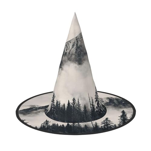 FEYUNYAN Halloween-Hexenhut, verstellbar, biegbar, Hexenkostüm, Zubehör für Damen und Erwachsene, Party, spitze Zauberermütze, Bergklippe, Halloween-Hut, 3 Stück von FEYUNYAN