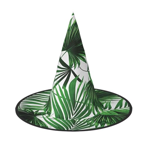FEYUNYAN Halloween-Hexenhut, verstellbar, biegbar, Hexenkostüm, Zubehör für Damen und Erwachsene, Party, spitze Zauberermütze, Palme, Halloween-Hut, 1 Stück von FEYUNYAN
