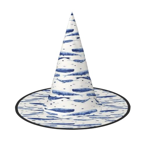 FEYUNYAN Halloween-Hexenhut, verstellbar, biegbar, Hexenkostüm, Zubehör für Damen und Erwachsene, Party, spitze Zauberermütze, kleiner blauer Wal, schwimmender Halloween-Hut, 3 Stück FEYUNYAN Halloween-Hexenhut, verstellbar, biegbar, Hexenkostüm, Zubehör für Damen und Erwachsene, Party, spitze Zauberermütze, kleiner blauer Wal, schwimmender Halloween-Hut, 3 Stück von FEYUNYAN