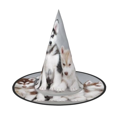 FEYUNYAN Halloween-Hexenhut, verstellbar, biegbar, Hexenkostüm, Zubehör für Frauen und Erwachsene, Party, spitze Zauberermütze, Hunde, Halloween-Hut, 3 Stück von FEYUNYAN