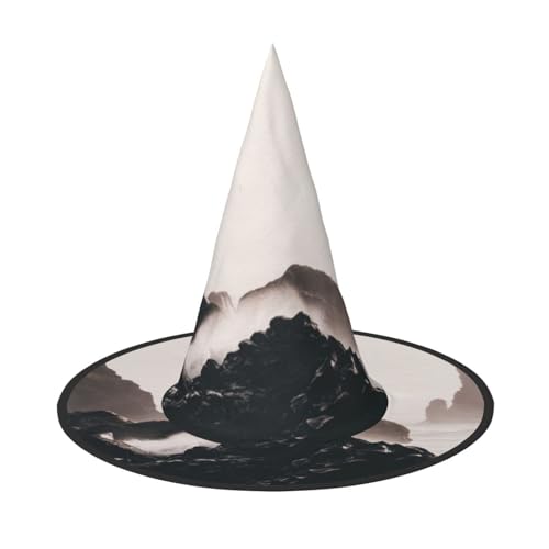 FEYUNYAN Halloween-Hexenhut, verstellbar, biegbar, Hexenkostüm, Zubehör für Frauen und Erwachsene, Party, spitze Zauberermütze, Island-Halloween-Hut, 1 Stück von FEYUNYAN