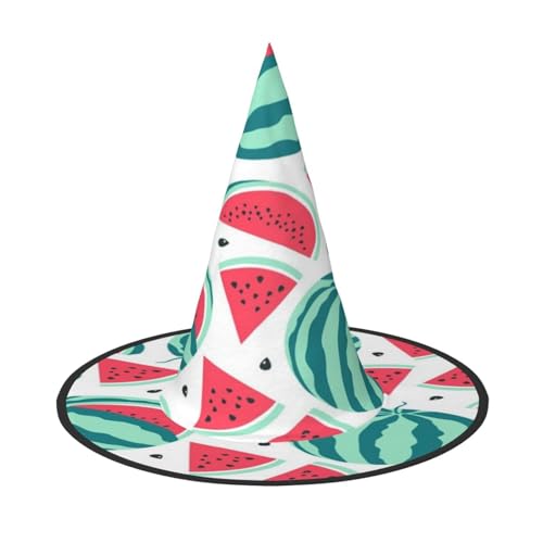 FEYUNYAN Halloween-Hexenhut, verstellbar, biegbar, Hexenkostüm, Zubehör für Frauen und Erwachsene, Party, spitze Zauberermütze, Obst, Wassermelone, Halloween-Hut, 3 Stück FEYUNYAN Halloween-Hexenhut, verstellbar, biegbar, Hexenkostüm, Zubehör für Frauen und Erwachsene, Party, spitze Zauberermütze, Obst, Wassermelone, Halloween-Hut, 3 Stück von FEYUNYAN