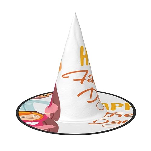 FEYUNYAN Halloween-Hexenhut, verstellbar, biegbar, Hexenkostüm, Zubehör für Frauen und Erwachsene, Party, spitze Zauberermütze, Vatertag von Tochter, Halloween-Hut, 1 Stück FEYUNYAN Halloween-Hexenhut, verstellbar, biegbar, Hexenkostüm, Zubehör für Frauen und Erwachsene, Party, spitze Zauberermütze, Vatertag von Tochter, Halloween-Hut, 1 Stück von FEYUNYAN