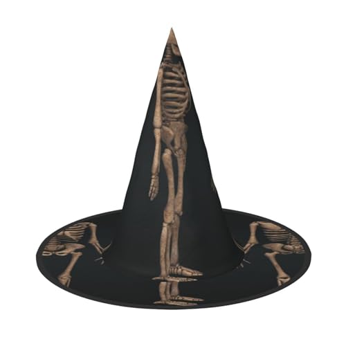 FEYUNYAN Halloween-Hexenhut, verstellbar, biegbar, Hexenkostüm, Zubehör für Frauen und Erwachsene, Party, spitze Zauberermütze, drei Totenköpfe, Halloween-Hut, 2 Stück FEYUNYAN Halloween-Hexenhut, verstellbar, biegbar, Hexenkostüm, Zubehör für Frauen und Erwachsene, Party, spitze Zauberermütze, drei Totenköpfe, Halloween-Hut, 2 Stück von FEYUNYAN